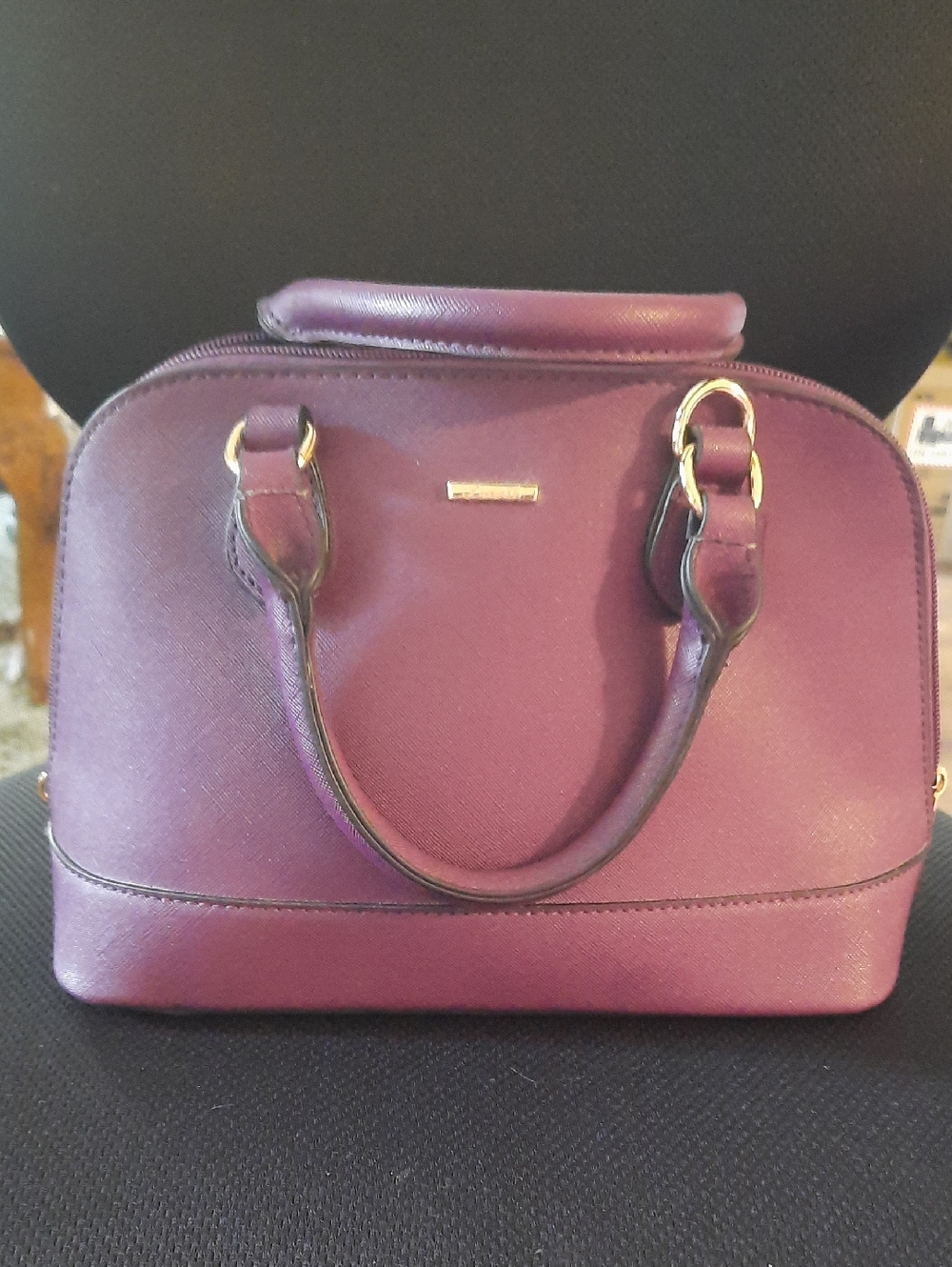 Classic Dome Satchel in Plum